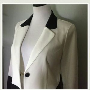 🇺🇦 Formal Black White Blazer Jacket Career Wear New